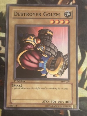 Yugioh: Destroyer Golem - SDK-028 - Common - 1st Edition - LP