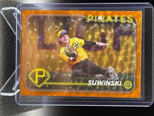 Jack Suwinski 2024 Topps Orange Crackle Foilboard #4/299 - Pittsburgh Pirates