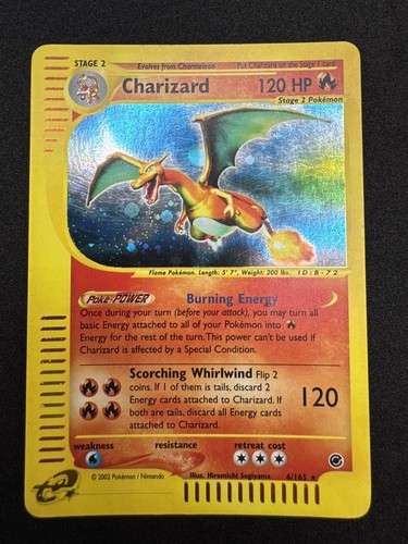 2002 Expedition Charizard Holo Foil Rare 6/165 WOTC E-Reader Series ...
