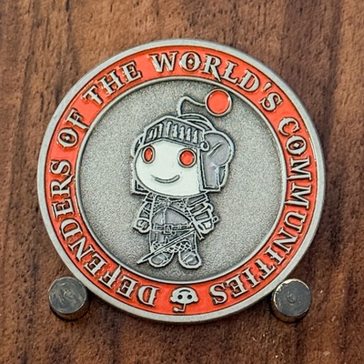#ad Reddit Knight Avatar Never Forget Fishing 2023 Challenge Coin 1#37 $36.78