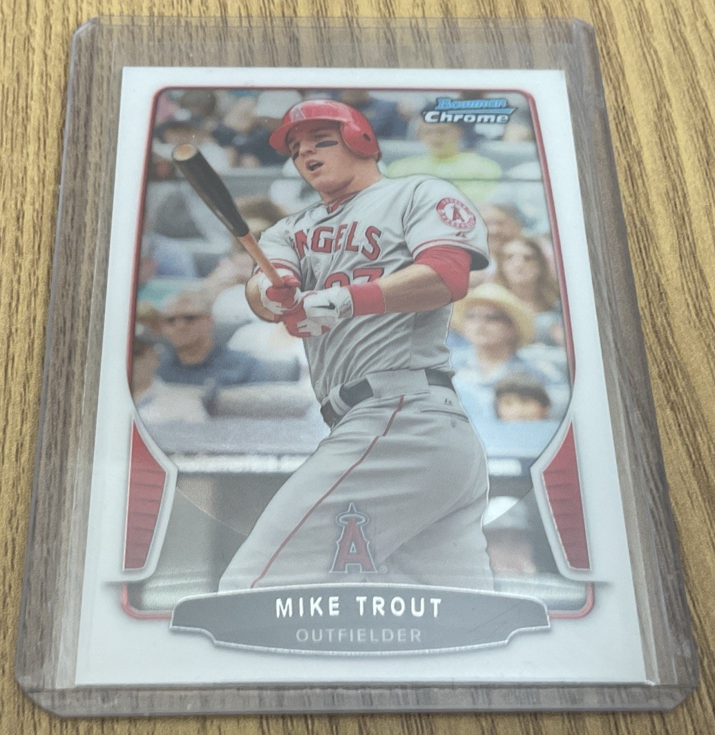 2013 Bowman Chrome - Mike Trout #50 MVPs Los Angeles Angels