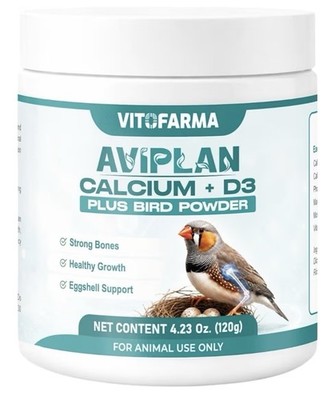 Vitofarma AVIPLAN Calcium + D3 Bird  Powder 120g-Supplement for Birds & pigeons