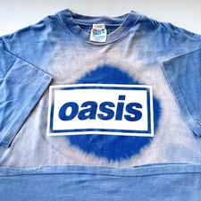 Vintage Oasis Concert T-Shirt 1990s L Single Stitch Epic Records MADE IN USA NFS