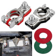 2PCS Battery Terminal Connector, Top Post Battery Terminal, Positive Negative Ba