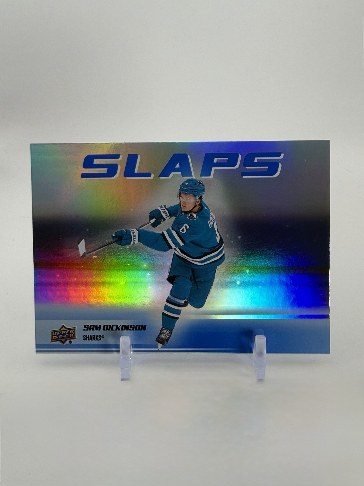 Sam Dickinson 2025-26 Upper Deck Slaps #SL-6 NHL San Jose Sharks