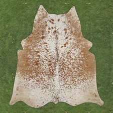 100 Real Natural Area Cow Hair On Cowhide Skin Floor Rug Carpet 54"x49" CC1233