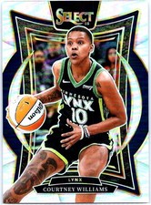2025 Panini Select WNBA #23 Courtney Williams Silver Prizms