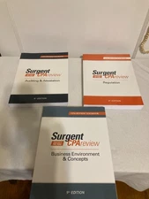Surgent CPA review 9th edition BEC+REG+AUD 3 book set
