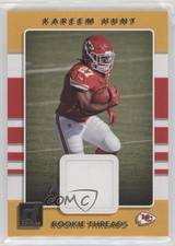 2017 Panini Donruss Rookie Threads Blue Kareem Hunt #23 0c6
