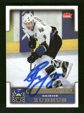 2006-07 Fleer  197 Dainius Zubrus signed auto JTAU1 BXCP25