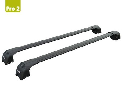 For Seat Leon ST 2013-2020 Roof Rack System Carrier Cross Bars Aluminum Black