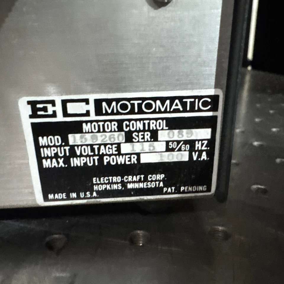 EC ELECTRO MOTOMATIC SPEED CONTROL UNIT 159260 - Image 4 of 4