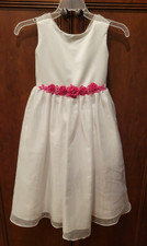 EUC Sweet Beginnings Flower Girl Communion Dress sz 7 white Alter Measure 4 5 6
