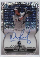 2023 Bowman Chrome Prospect Speckle Refractor /299 Dario Borrero Darío Auto 11o2