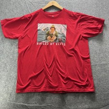 ELF Shirt Mens 2XL Red Raised By Elves Graphi...