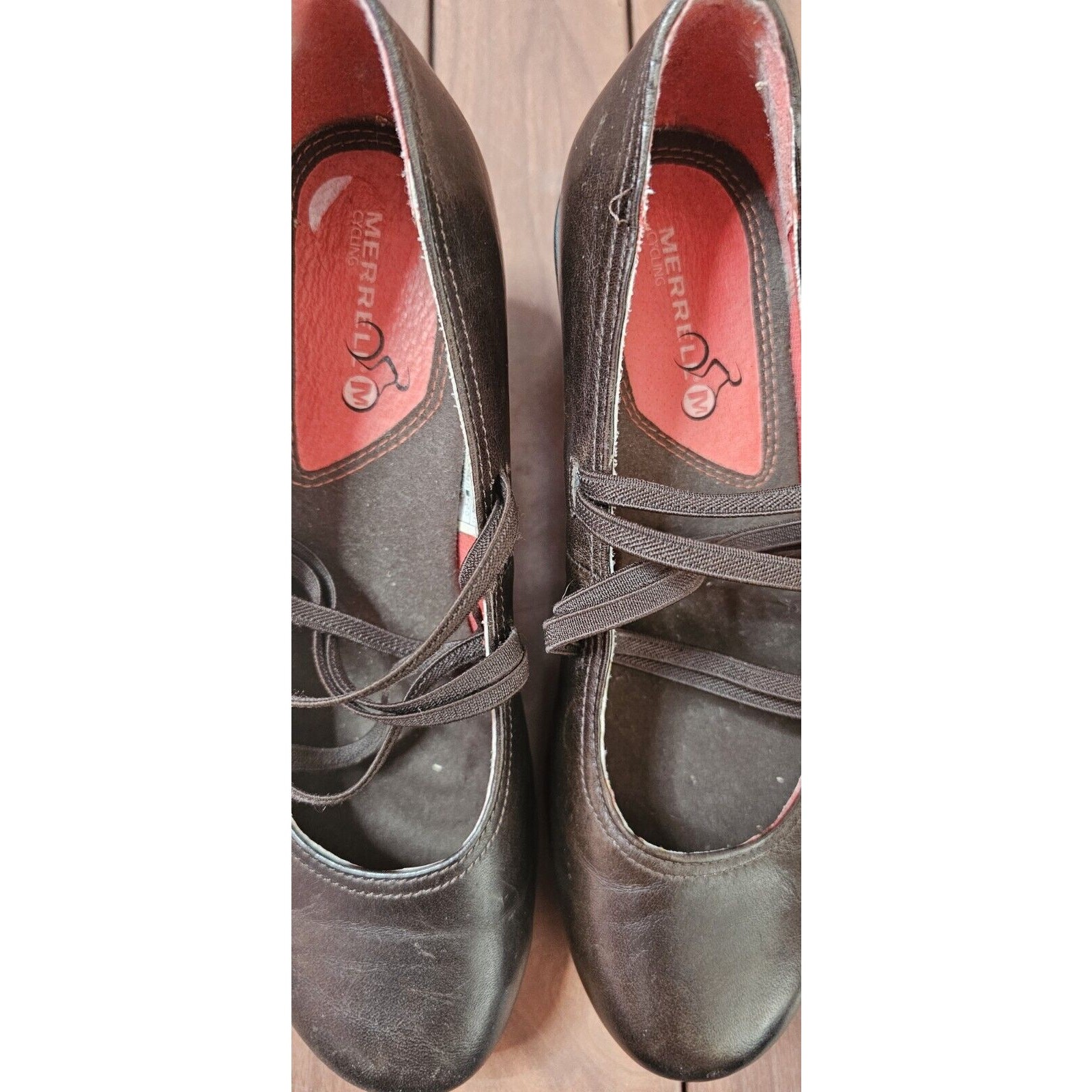 Mocassini Merrell donna Evera Cross caffè pelle marrone tacco comodo taglia 7 5