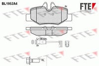 Bremsbelagsatz Scheibenbremse FTE 9010538 FüR Mercedes Vito Bus W639 Mixto Viano