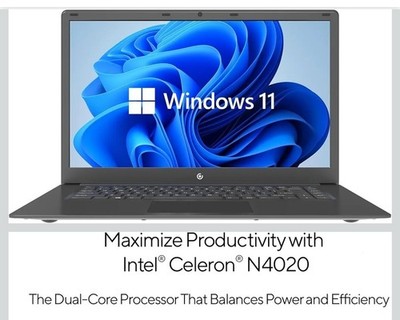 NEW Core Innovations 15.6'' Full HD Intel 4GB RAM 64GB SSD Laptop with Windows 11