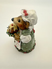 Wee Forest Folk "Plum Pudding!" BB-9 Annette Petersen 1997 Green Polka Dot WFF — photo 5