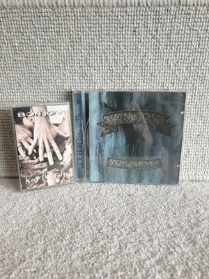 Bon Jovi New Jersey CD and Keep The Faith Cassette Tape Album In Good Condition