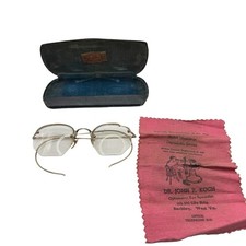 Shuron 1/10 12K Gold Filled Half Rimless Glasses  Case Buckley W. Virginia