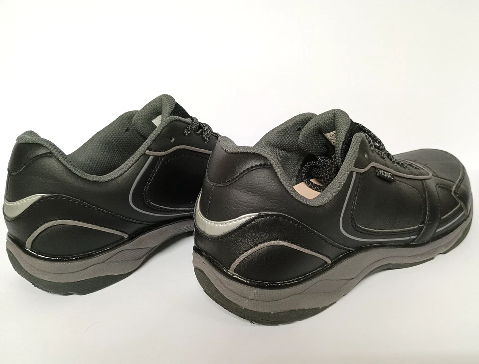 NUEVA Zapatilla Ortopédica Vionic Cuero Negro Caminante Zen Orthaheel Para Mujer TALLA 7.5 Foto 3 de 4