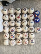 Set of MLB baseballs With Old Logos
