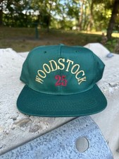 Vintage 1994 Woodstock 25th Anniversary Festival Band Snapback Hat Dead Stock 