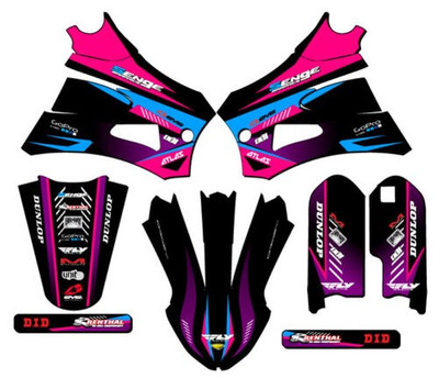 2022 Jr / P3 Cx 50 Anstieg Pink Senge Grafiken Set Kompatibel Mit Cobra