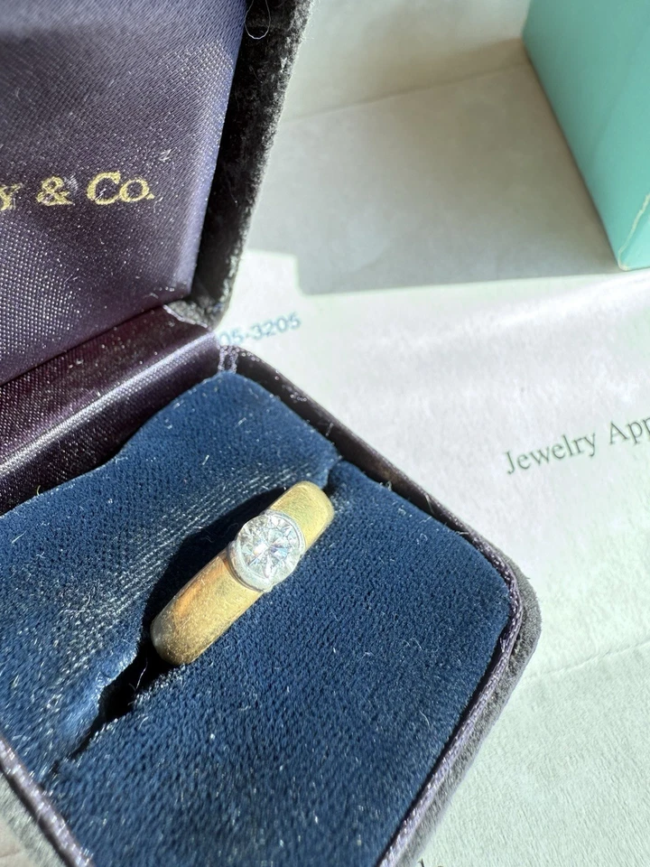 Anillo de diamantes Tiffany 0,5 quilates talla 5 Foto 3 de 4