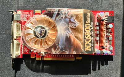 MSI NX6800GT Nvidia GeForce 6800 GT 256MB Graphics Card