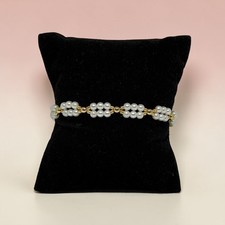 Dainty Pearl  Gold Adjustable Bracelet