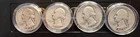 🔥 1936-64 Washington Quarter 90% Silver Circulated $1 Face Value 4 Quarters🔥
