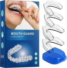 Mouth Guard for Teeth Grinding at Night 2 Sizes Reusable Dental Guard for Adults