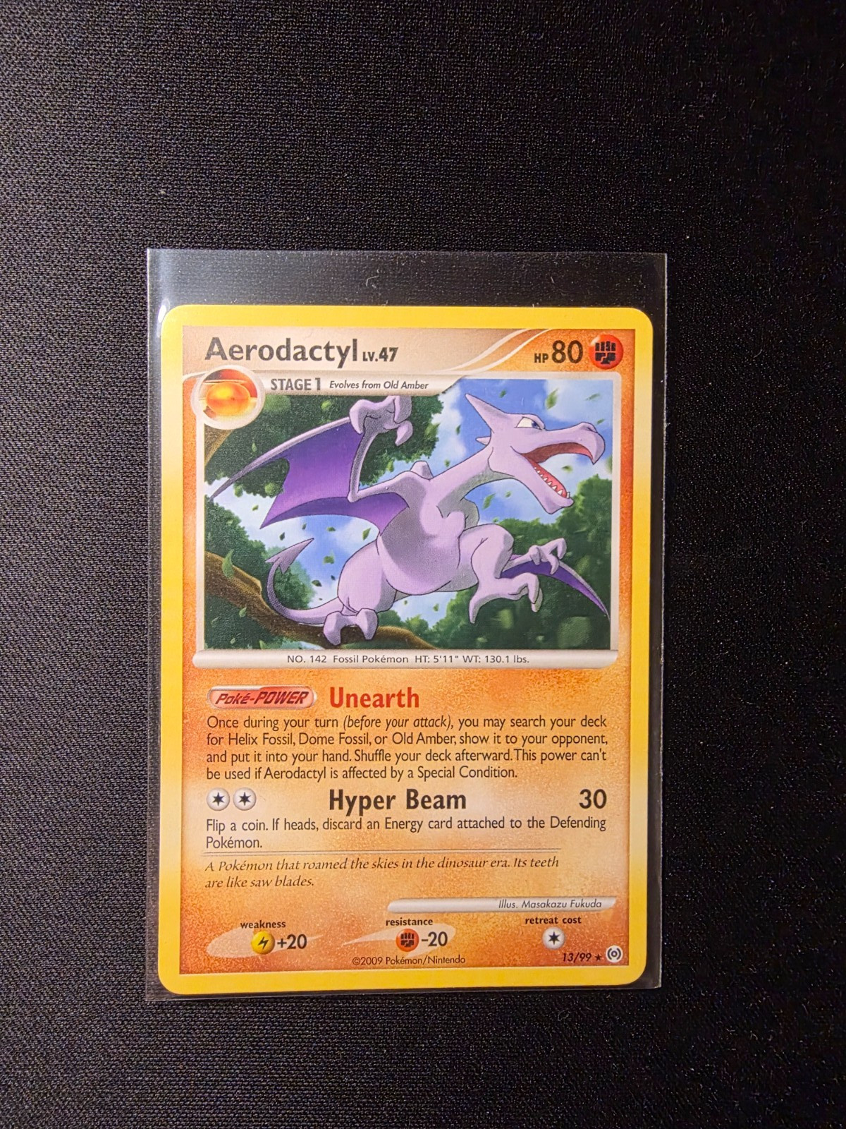 Aerodactyl - 13/99 - Rare PLATINUM: ARCEUS NM Pokemon Card