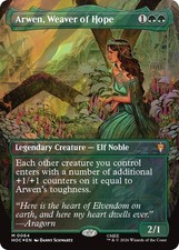 Arwen, Weaver of Hope (Borderless) (Surge Foil) - HOC 64 NM - The Hobbit: Ete...