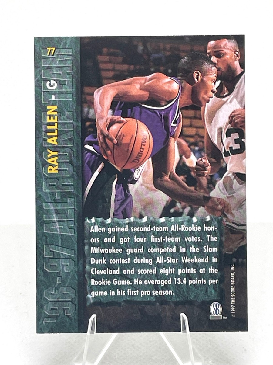 1997 Score Basketball Rookies '96-97 All-Rookie Team Ray Allen #77