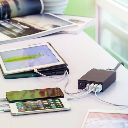 Multi USB Charger,60W USB Charging Station, 6-Port Family-Sized Desktop U - Picture 7 of 7