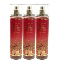LOT 3X BBW Bath  Body Works BRIGHT CHRISTMAS MORNING Fine Fragrance Mist Spray