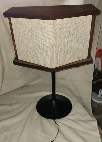 VTG Bose 901 II Pedestal Speaker Claccic Wood Case Metal Black Tulip Stand MCM
