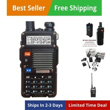 UV-5R 3rd Gen 8-Watt Dual Band Two-Way Radio 136-174MHz VHF & 400-520MHz UHF ...