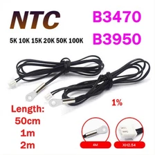 NTC Thermistor Temperature Sensor Probe 5K 10K 15K 20K 50K 100K 1% XH2.54-2P