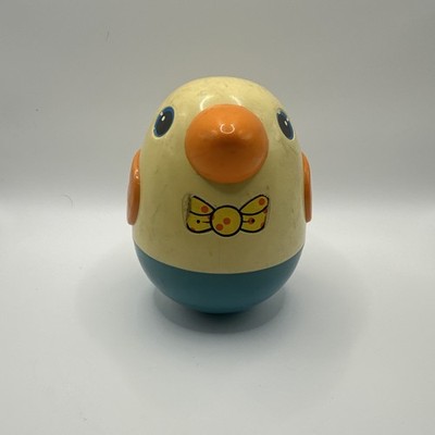 Vintage Playskool Wobble Duck Roly Poly Toddler Toy Weeble Style 1980s Pre Owned