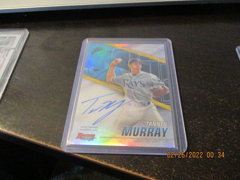 tanner murray rookie auto 2021 bowmans best