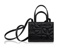 Telfar x Moose Knuckles small nylon shopping bag, black quilted