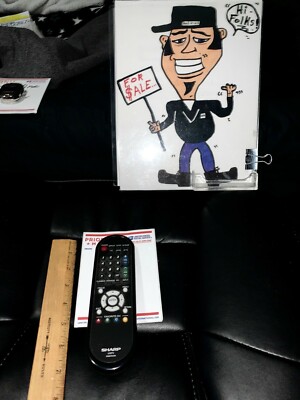 SHARP  REMOTE CONTROL  GA667WJSA  FOR SHARP LCD TV  WORKS ESTATE SALE LOOK Nice
