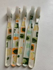 5-PACK FUN Vintage NEW Designer Toothbrush