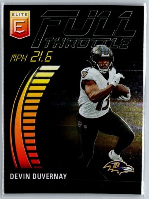 2023 DONRUSS ELITE FULL THROTTLE GREEN DEVIN DUVERNAY BALTIMORE RAVENS #FT-DD