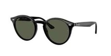 Ray-Ban RB2180 601/71 51MM Black Dark Green Lens Round Sunglasses