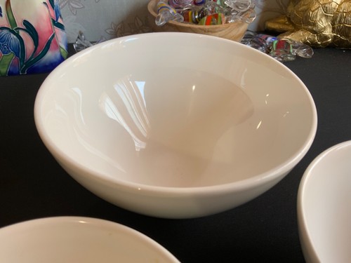 3 x Churchill ALCHEMY White Footed Round Rice Bowls 2 + 1 Good Used Condition - Picture 4 of 6